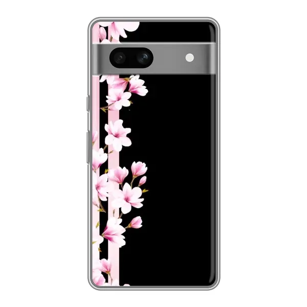 Чехол с рисунком «Цветочки» для Google Pixel 7A