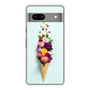 Чехлы с тематикой "ЦВЕТЫ" на Google Pixel 7A (Цветок-мороженное)