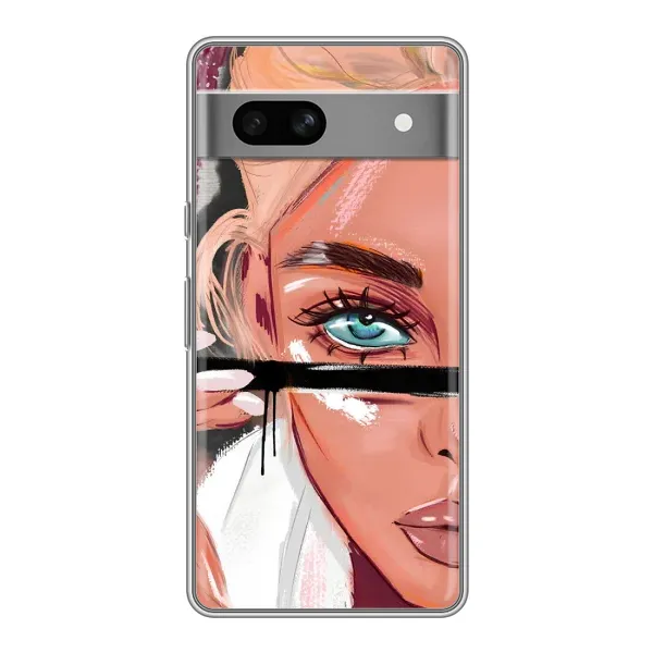 Чохол з малюнком «Дівчина та вії» для Google Pixel 7A Чохол з малюнком «Дівчина та вії» для Google Pixel 7A