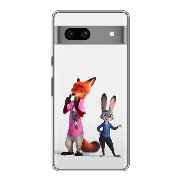 Чохол з малюнком «Джуді і Нік» для Google Pixel 7A Чохол з малюнком «Джуді і Нік» для Google Pixel 7A