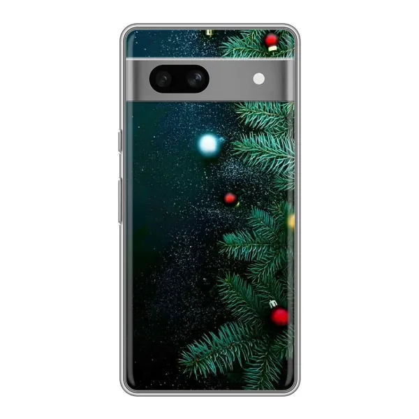 Чехол с рисунком «Елка» для Google Pixel 7A