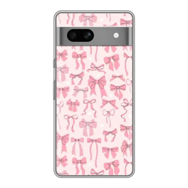 Чехол с рисунком «Фон бантики» для Google Pixel 7A Чехол с рисунком «Фон бантики» для Google Pixel 7A