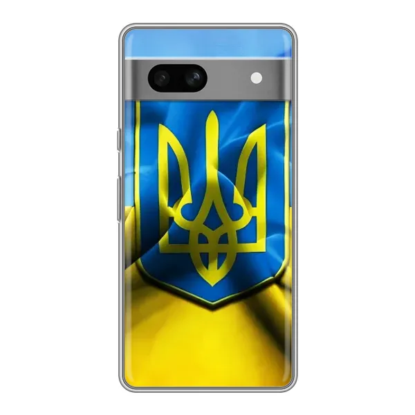 Чохол з малюнком «Герб і Прапор України» для Google Pixel 7A Чохол з малюнком «Герб і Прапор України» для Google Pixel 7A
