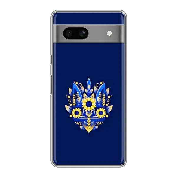Чохол з малюнком «Герб в квітах» для Google Pixel 7A Чохол з малюнком «Герб в квітах» для Google Pixel 7A