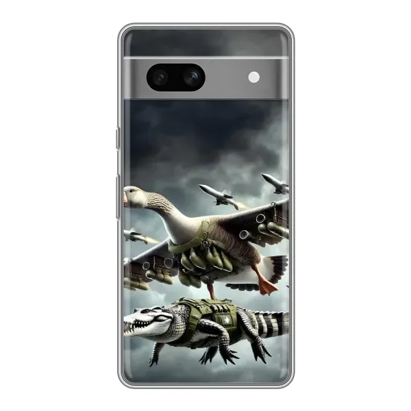 Чехол с рисунком «Гусини и крокодило» для Google Pixel 7A Чехол с рисунком «Гусини и крокодило» для Google Pixel 7A