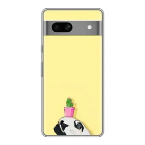 Бампер для Google Pixel 7A з картинкою "Песики" (Кактус на голові)