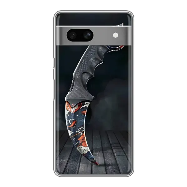 Чехол с рисунком «Кинжал КС ГО» для Google Pixel 7A