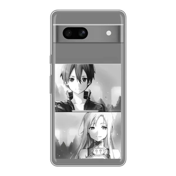 Чехол с рисунком «Кирито-Асуна» для Google Pixel 7A Чехол с рисунком «Кирито-Асуна» для Google Pixel 7A
