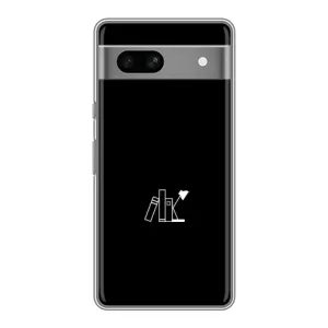 Чохол з картинками на чорному фоні для Google Pixel 7A (Книжки)