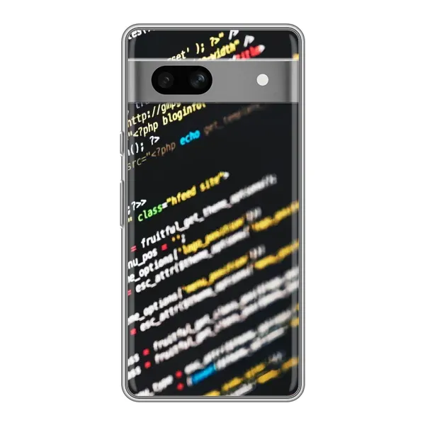 Чехол с рисунком «Код» для Google Pixel 7A Чехол с рисунком «Код» для Google Pixel 7A