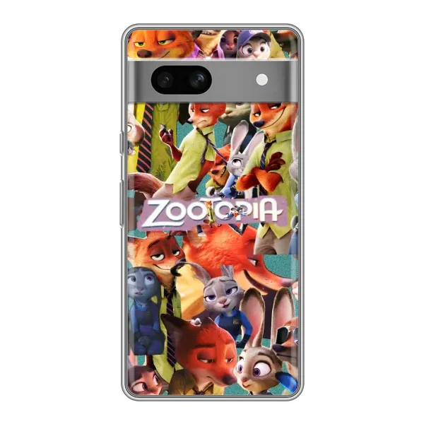 Чохол з малюнком «Колаж героїв» для Google Pixel 7A Чохол з малюнком «Колаж героїв» для Google Pixel 7A