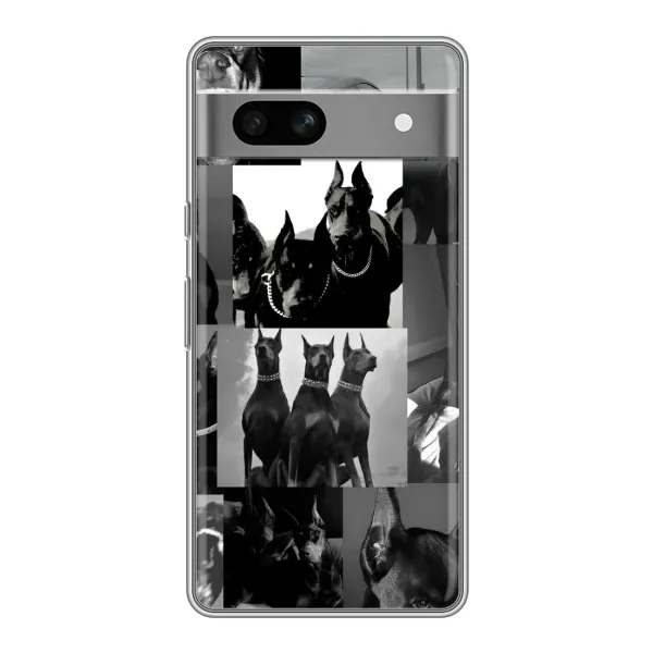 Чохол з малюнком «Колаж Доберман» для Google Pixel 7A Чохол з малюнком «Колаж Доберман» для Google Pixel 7A
