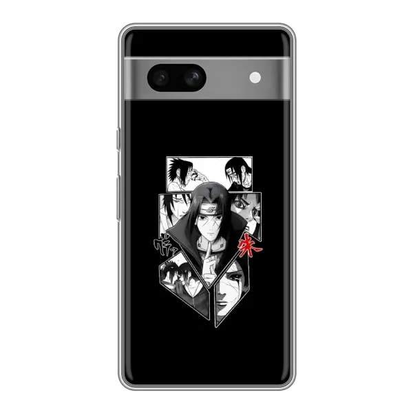 Чехол с рисунком «Коллаж Итачи» для Google Pixel 7A Чехол с рисунком «Коллаж Итачи» для Google Pixel 7A