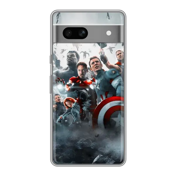 Чехол с рисунком «Команда марвел» для Google Pixel 7A