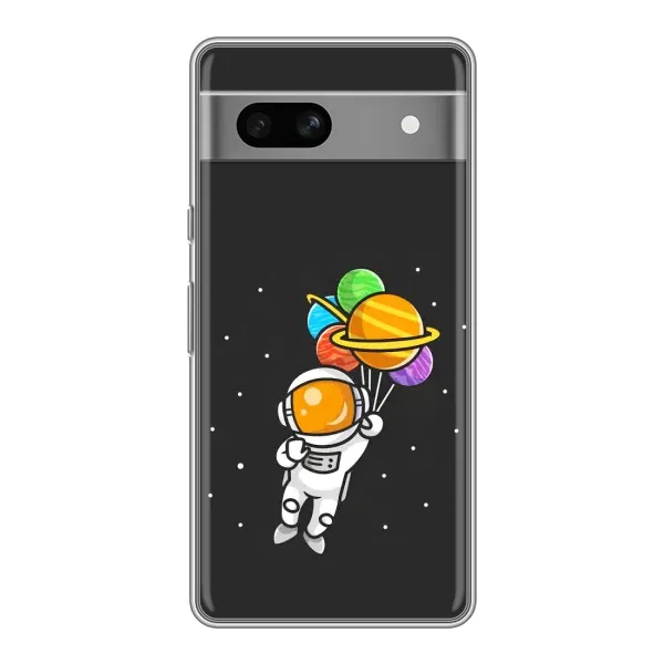Чехол с рисунком «Космонавт с шариками» для Google Pixel 7A Чехол с рисунком «Космонавт с шариками» для Google Pixel 7A