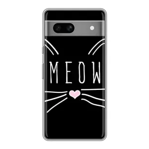 Бампер з зображенням Котиків для Гугул Піксель 7А (КОТИК MEOW)