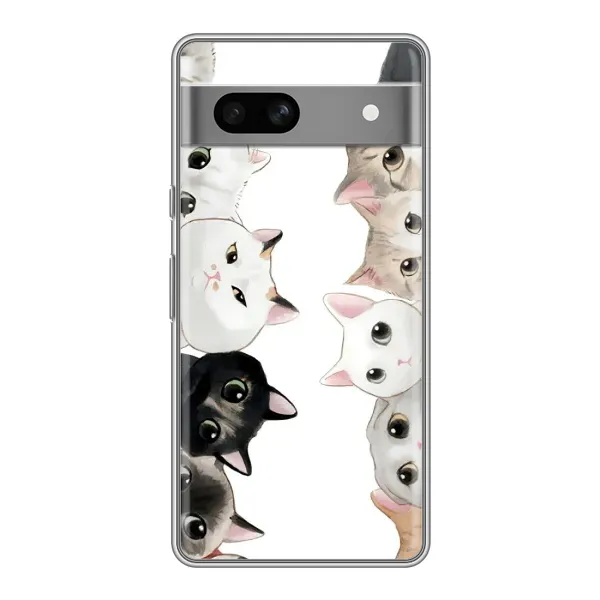 Чехол с рисунком «Коты» для Google Pixel 7A