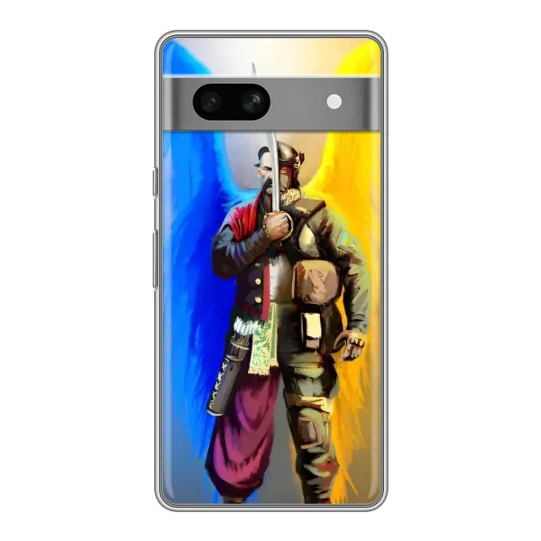Чехол с рисунком «Козак с крыльями» для Google Pixel 7A Чехол с рисунком «Козак с крыльями» для Google Pixel 7A