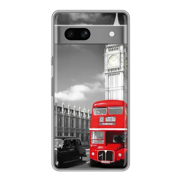 Чохол з малюнком «Червоний автобус» для Google Pixel 7A