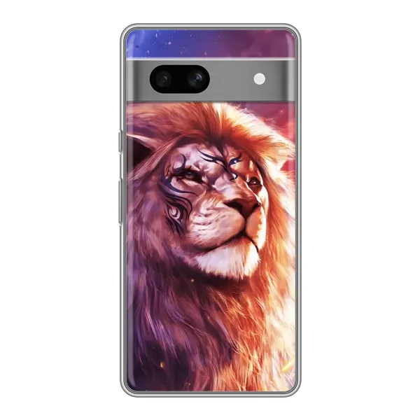 Чехол с рисунком «Красочный ЛЕВ» для Google Pixel 7A Чехол с рисунком «Красочный ЛЕВ» для Google Pixel 7A