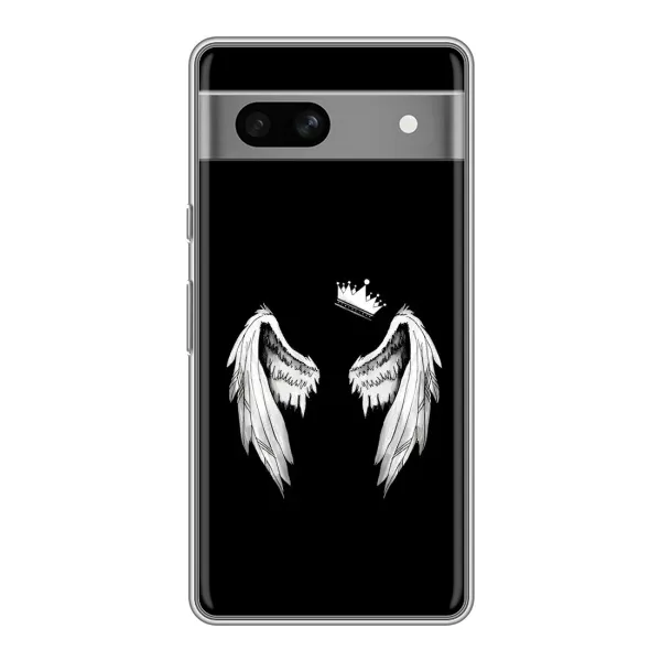 Чехол с рисунком «Крылья и корона» для Google Pixel 7A