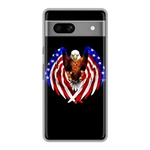 Чохол Прапор USA для Google Pixel 7A (Крила США)