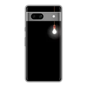 Чохол з картинками на чорному фоні для Google Pixel 7A (Лампочка)