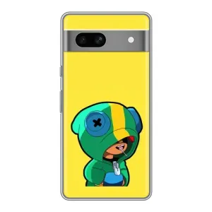 Чохол Бравл Старс для Google Pixel 7A (Леон (LEON))