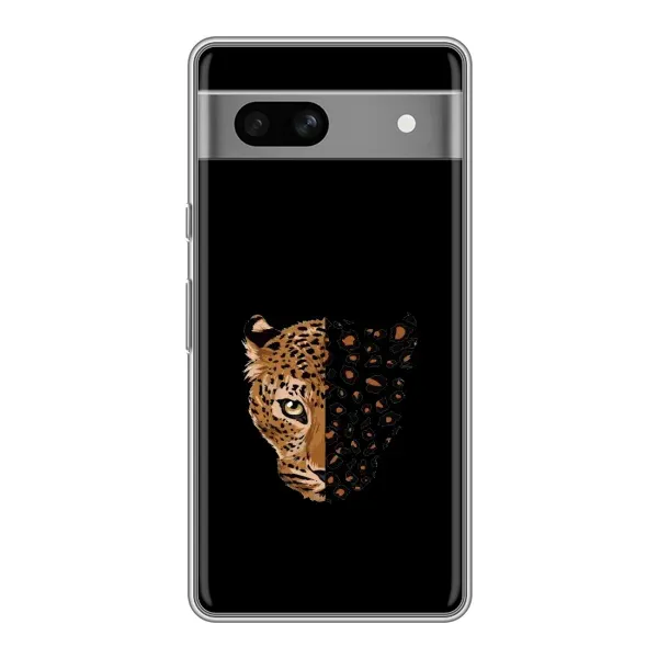Чехол с рисунком «Леопард на черном» для Google Pixel 7A Чехол с рисунком «Леопард на черном» для Google Pixel 7A