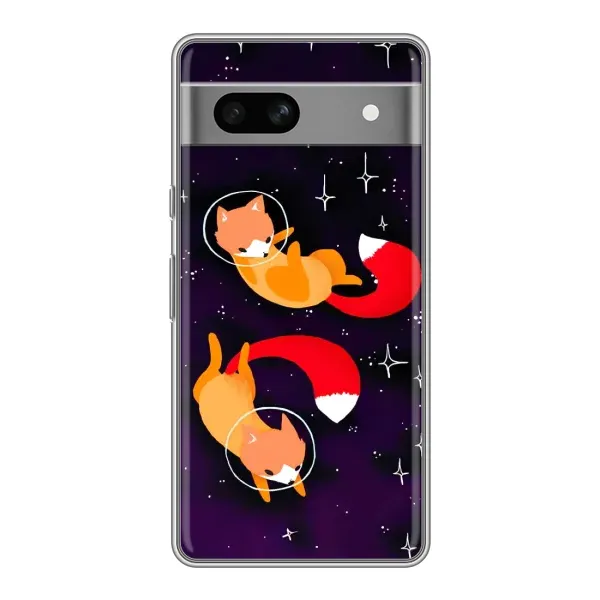 Чехол с рисунком «Лисы» для Google Pixel 7A Чехол с рисунком «Лисы» для Google Pixel 7A