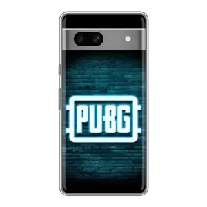 Чехол (TPU) с картинкой "Лого Пабг" на Гугул Пиксель 7А (Лого PUBG)