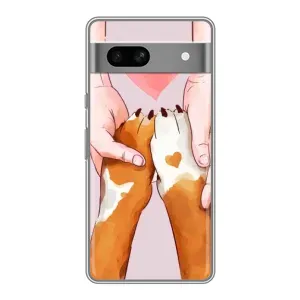 Чехол с рисунком «Любовь к собакам» для Google Pixel 7A