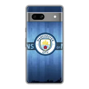 Силиконовые Чехлы принт Футбол на Google Pixel 7A (ManCity)