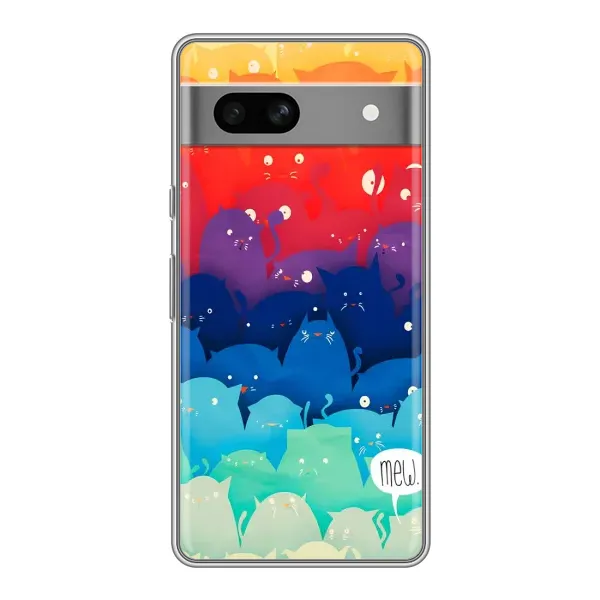 Чехол с рисунком «Mew» для Google Pixel 7A