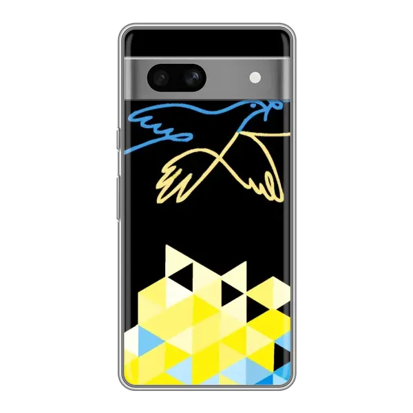 Чехол с рисунком «Мир для Украины» для Google Pixel 7A Чехол с рисунком «Мир для Украины» для Google Pixel 7A