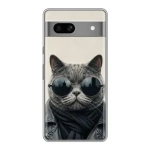 Чохол на тематику: Коти для Google Pixel 7A (Модний кіт)