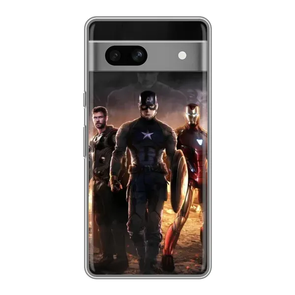 Чехол с рисунком «Мстители» для Google Pixel 7A