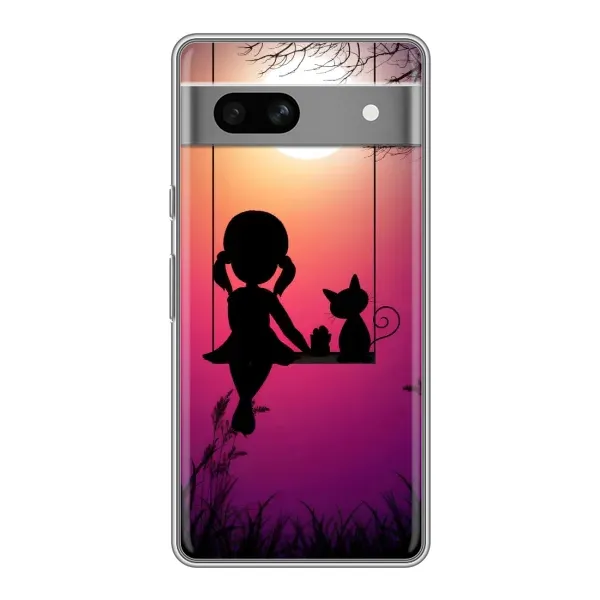 Чохол з малюнком «На гойдалці» для Google Pixel 7A Чохол з малюнком «На гойдалці» для Google Pixel 7A