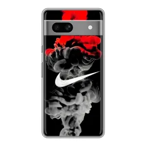 Силіконовый Чохол на Google Pixel 7A з картинкою НАЙК (Nike дим)