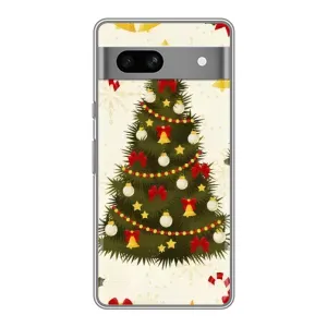 Чехол Новогодняя Елка на Google Pixel 7A (Новогодний принт)