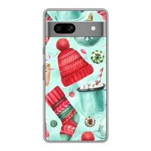 Чехол Санта Клаус для Google Pixel 7A (Одежда)