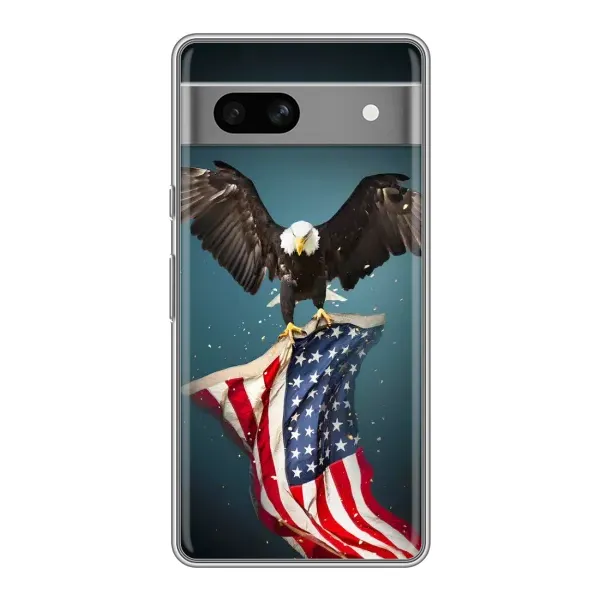 Чохол з малюнком «Орел і прапор» для Google Pixel 7A