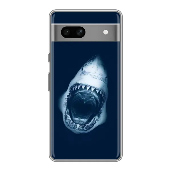 Чехол с рисунком «Пасть Акулы» для Google Pixel 7A