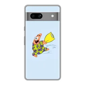 Чохли з Патріком на Google Pixel 7A (Патрік із подушкою)