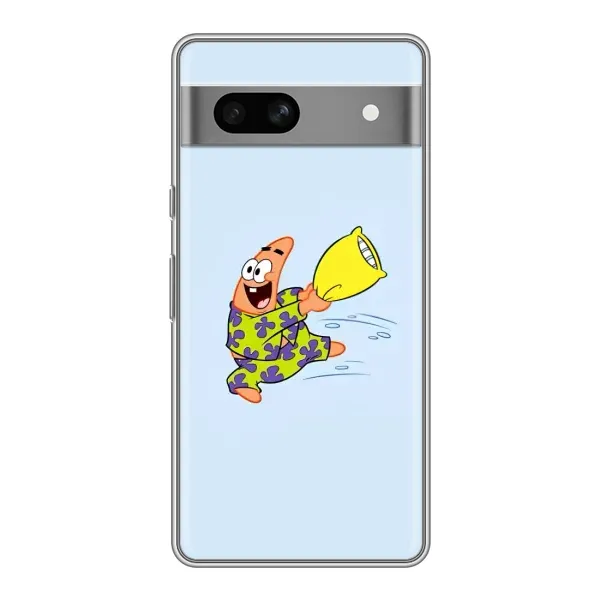 Чехол с рисунком «Патрик с подушкой» для Google Pixel 7A