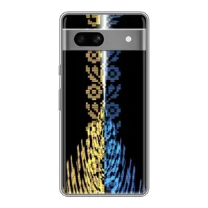 Силіконовый Чохол на Google Pixel 7A (Патріотична вишиванка)