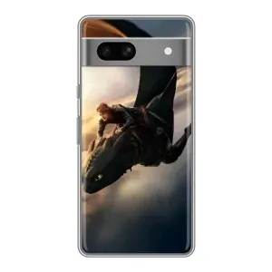 Чехол дракон Беззубик для Google Pixel 7A (Полет Беззубика)