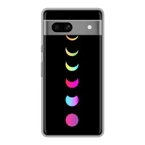 Чохол (ТПУ) з планетами на Google Pixel 7A (Повнолуння)