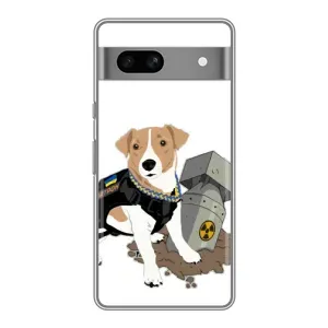 Чохол з принтом Песика Патрон для Google Pixel 7A (Пес Патрон з ракетою)
