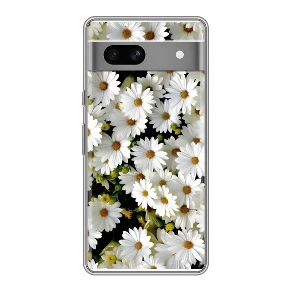 Чохол з малюнком «Рамка в ромашках» для Google Pixel 7A Чохол з малюнком «Рамка в ромашках» для Google Pixel 7A